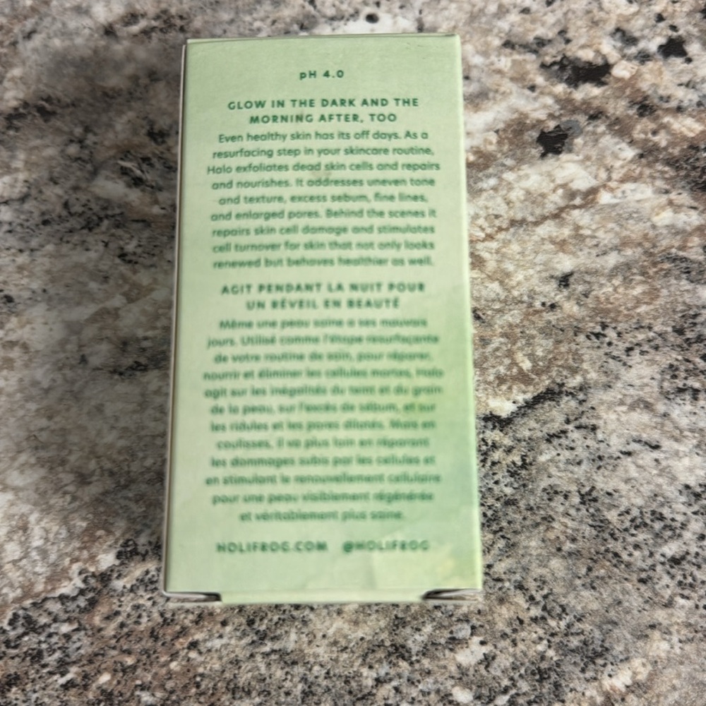 Holifrog Halo Exfoliating AHA +BHA Night Serum, NIB - Picture 3 of 8
